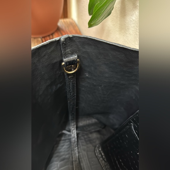 Cuyana Croc-Embossed Structured Tote - Size Small - Picture 9 of 16